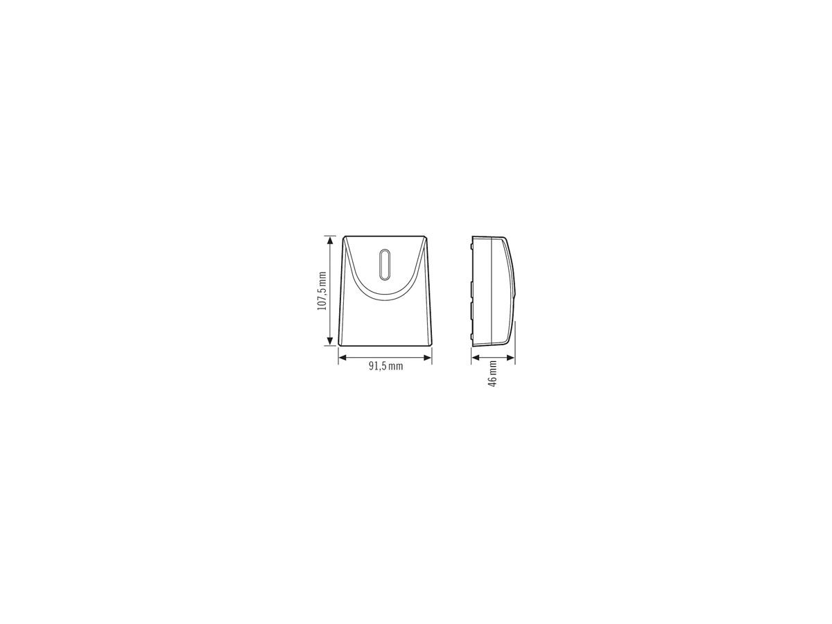 Dämmerungsschalter ESYLUX DEFENSOR TS SM T IR 1C IP55 WH