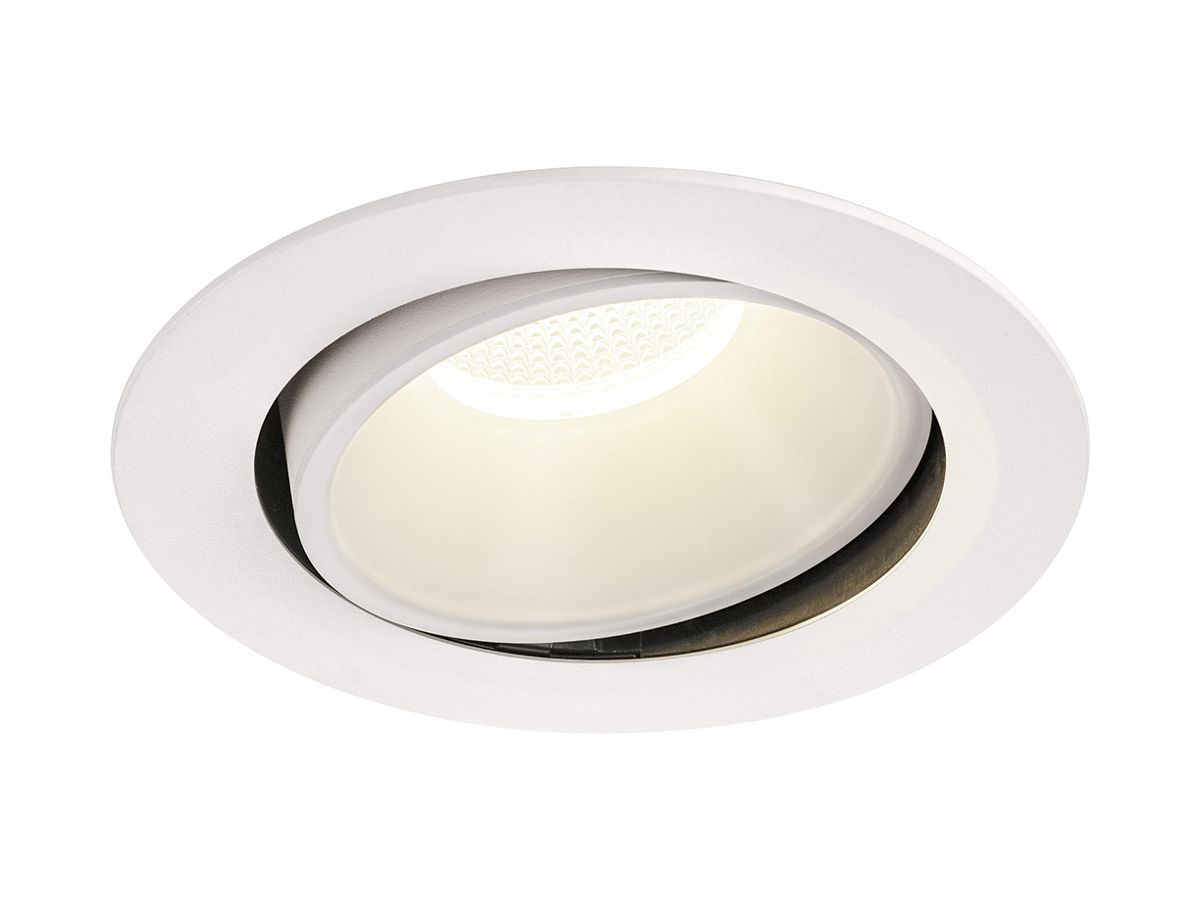 LED-Downlight SLV NUMINOS MOVE XL 37.4W 3800lm 4000K 40° DIM Ø190×118mm ws/ws
