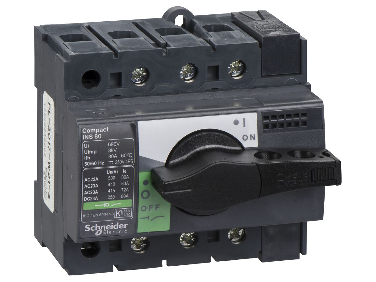 EB-Lasttrennschalter Schneider Electric NS-I 80 3L grau/schwarz