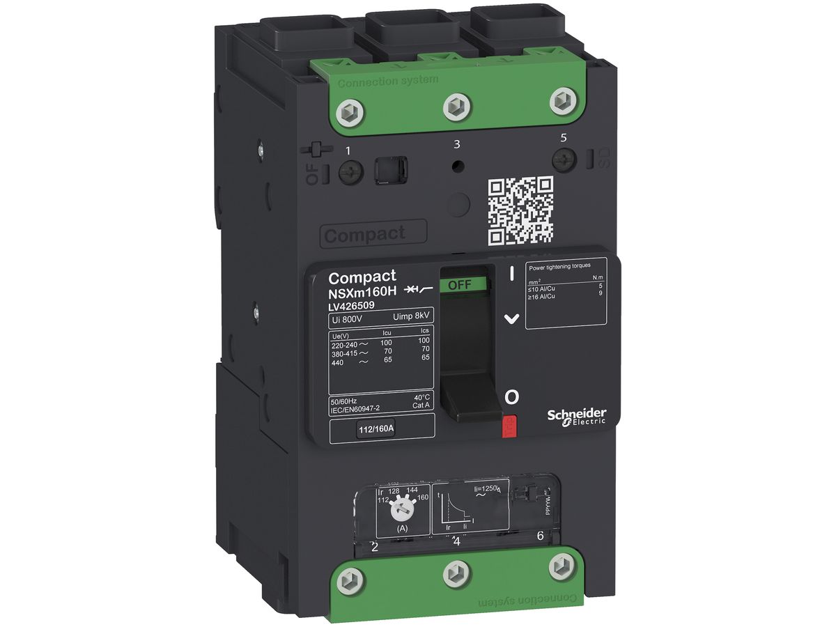 Leistungsschalter Schneider Electric NSXm80H 56…80A 3L 70kA EVERLINK