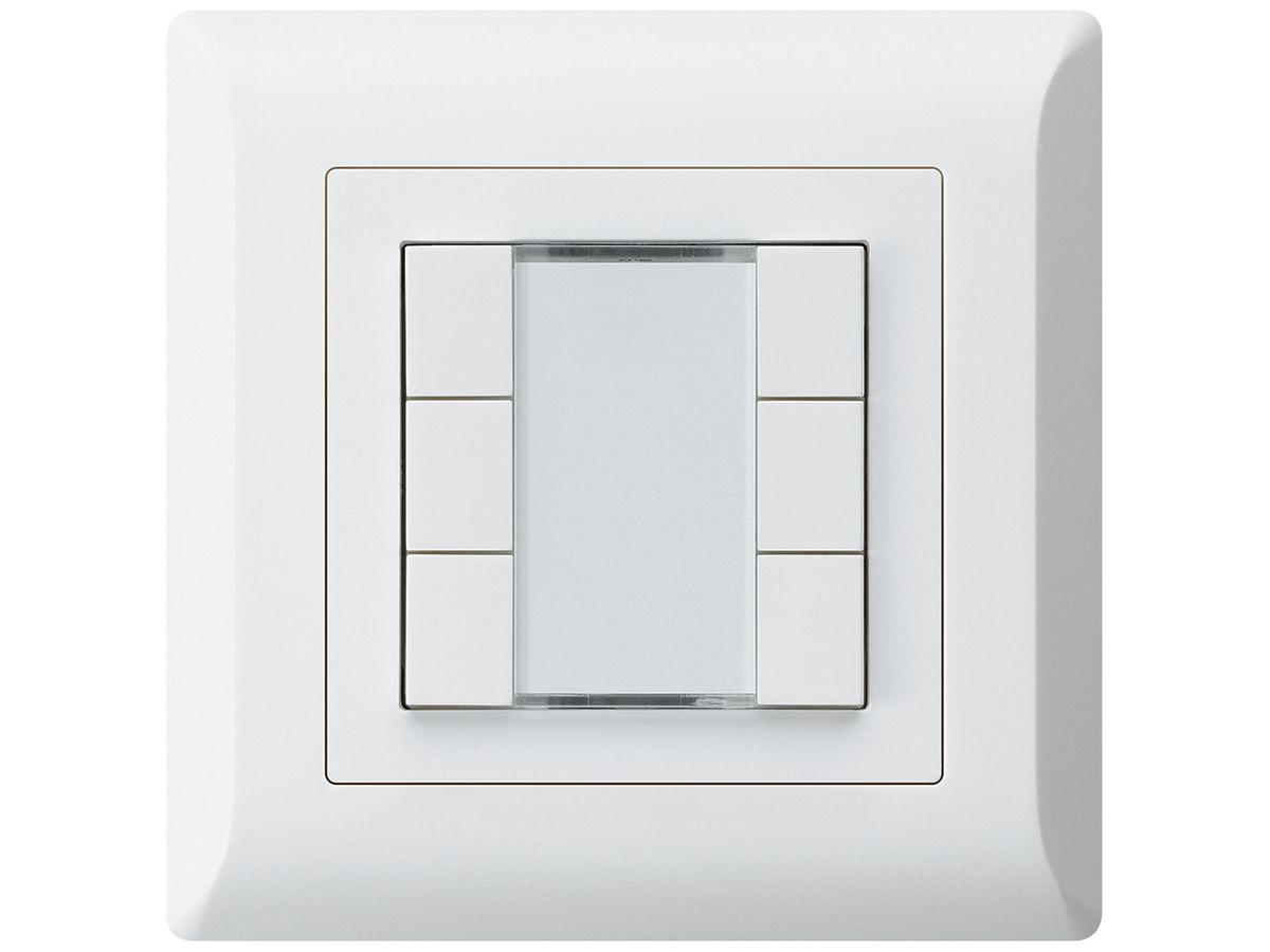 UP-Taster kallysto.line KNX 6×s/e-link weiss