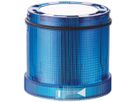 Blitz- und Dauerleuchte WERMA TwinLIGHT Classic, 24VAC/DC, 70mm, blau