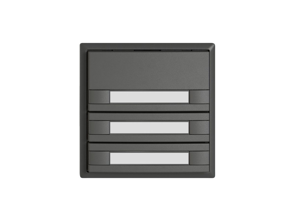 KNX-Taster RGB EDIZIO.liv SNAPFIX® Temperaturfüh.o.LED Pap.3×T 2-Tbed.dgu