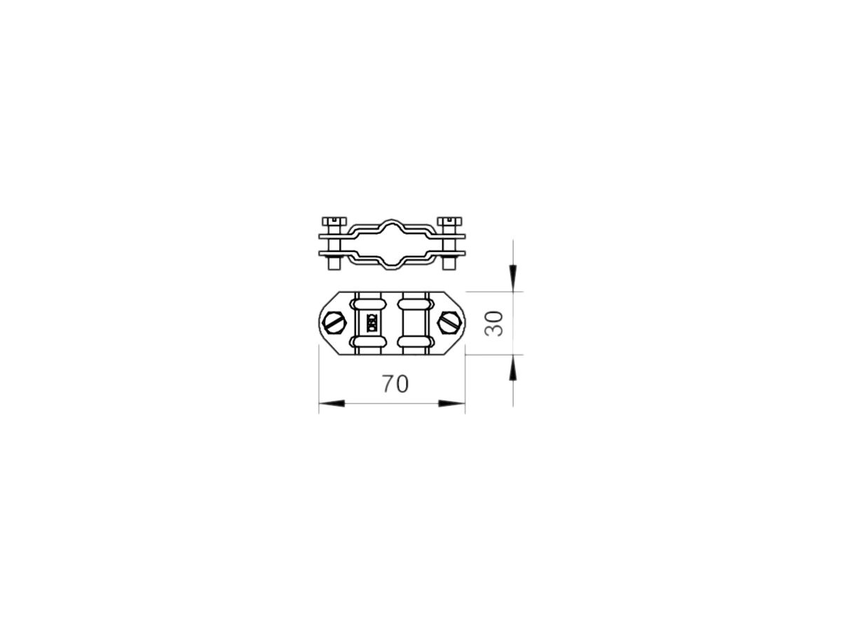 Trennstück Bettermann 8…10mm 233 VA