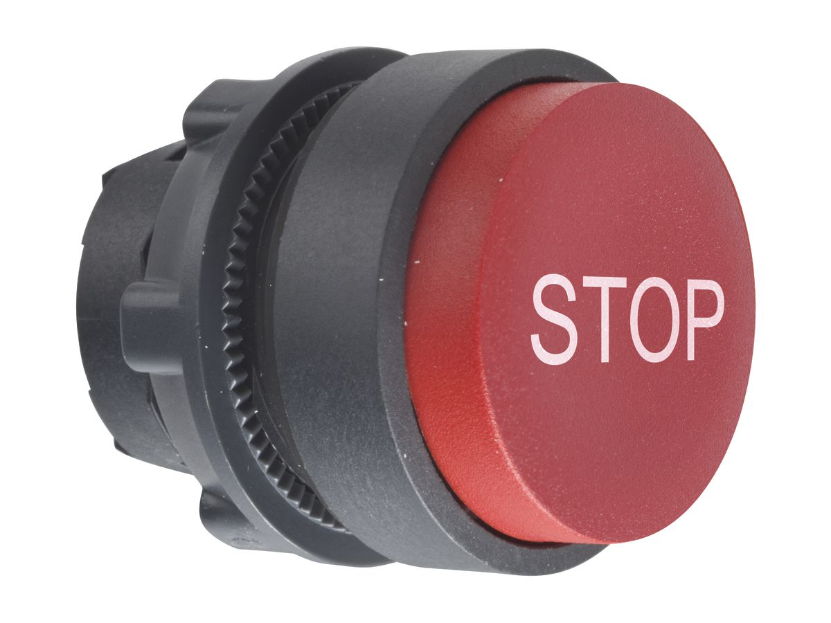 Antriebskopf zu Drucktaster Schneider Electric schwarz vorstehend weiss/rot