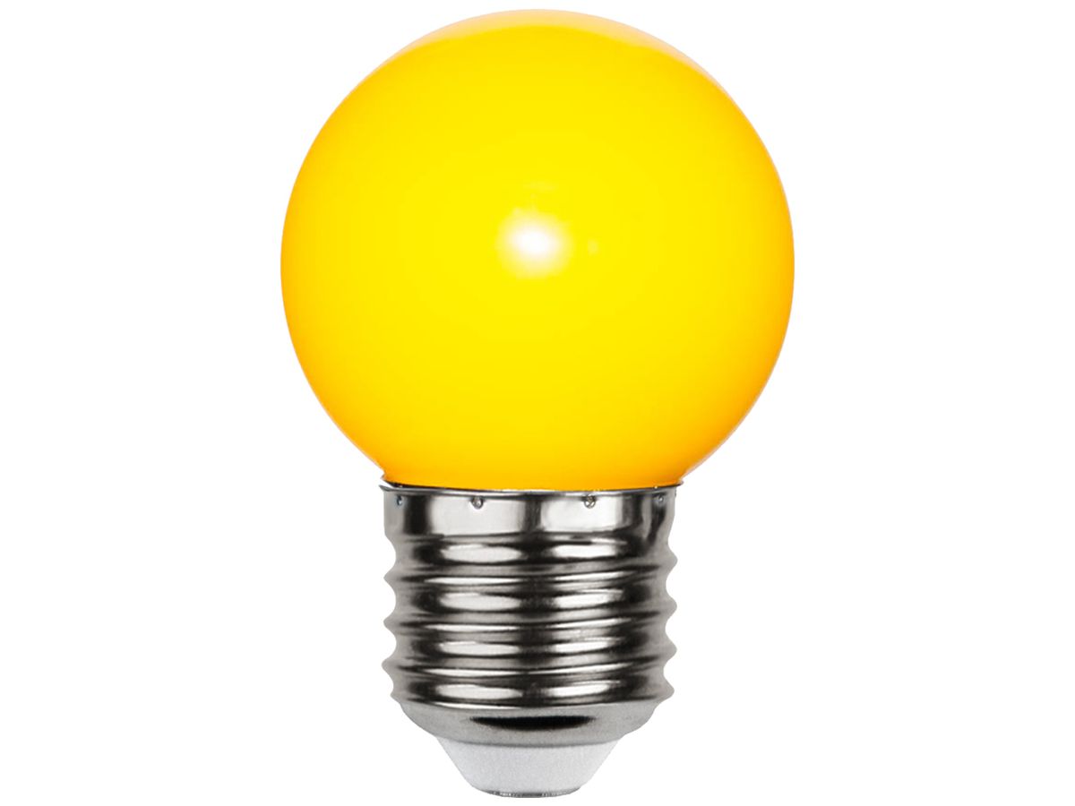 LED-Lampe M. Schönenberger E27 1W 18lm 69mm G45 opal gelb