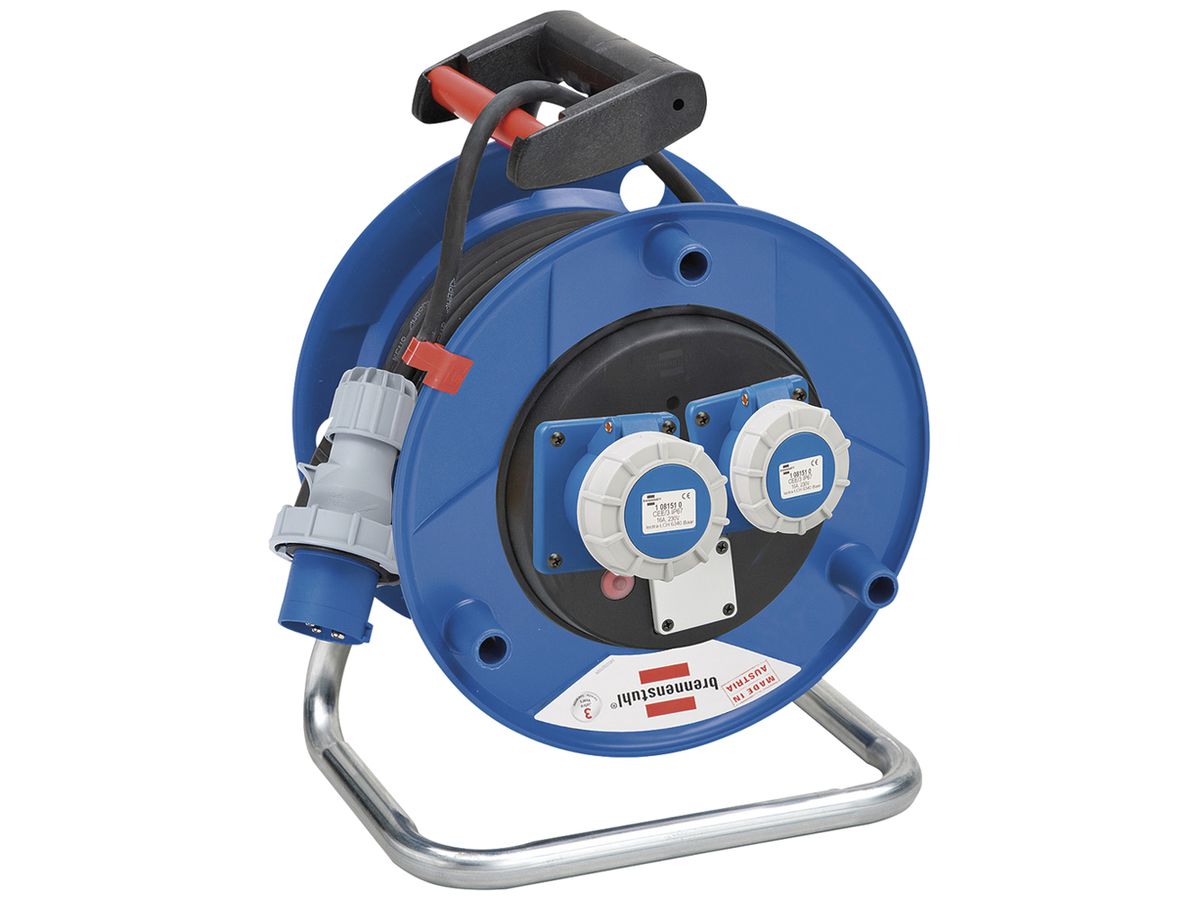 Kabelrolle Garant ST 290 Ø290mm 2×CEE16/3L IP67 33m H07RN-F 3×2.5mm² sz