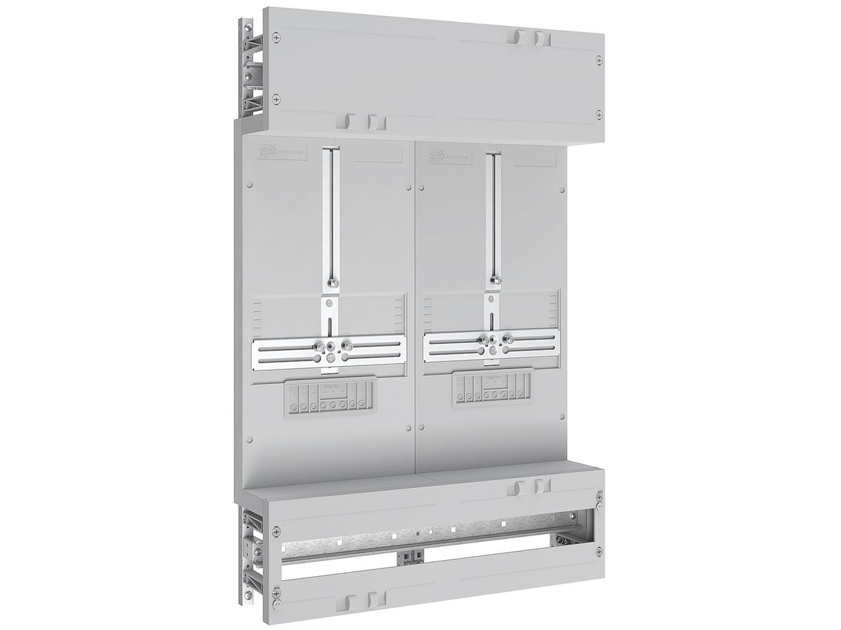 Komplettfeld SE Prisma XS 2 Zählerplätze 2 Felder 5 Reihen 500×750mm