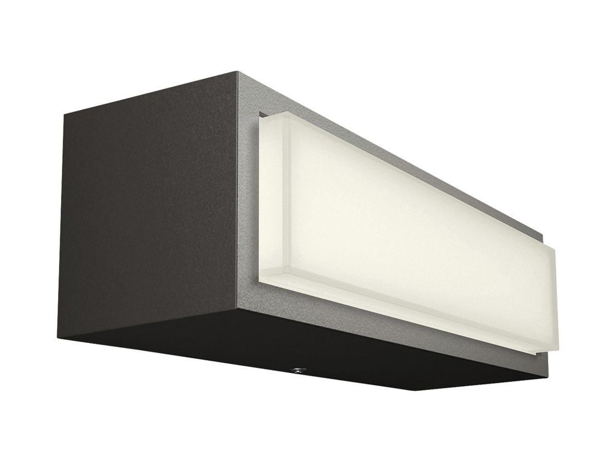 LED-Wandleuchte Philips Stratosphere 3.8W 800lm 827 IP44 direkt anthrazit