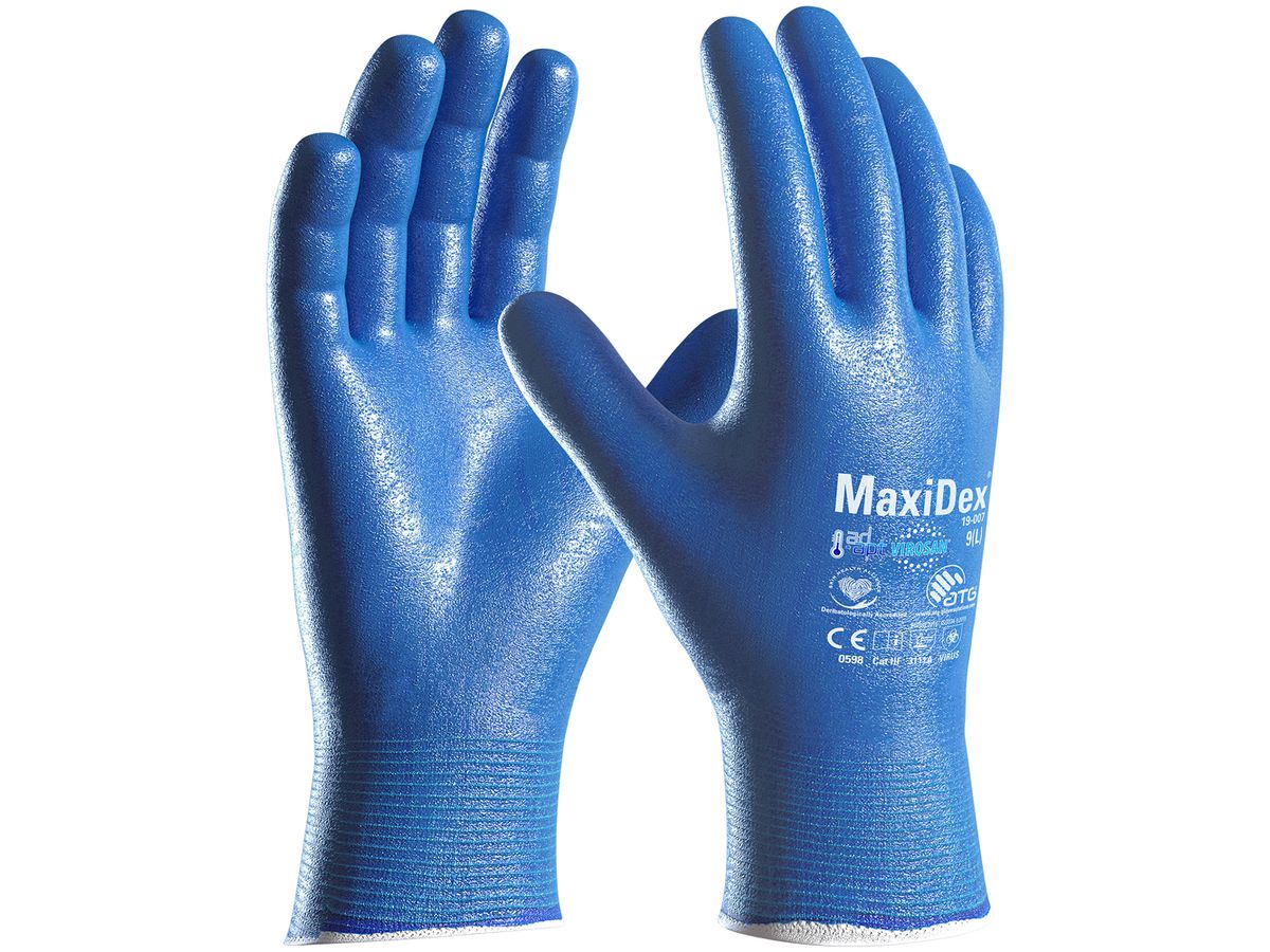 Arbeitshandschuhe ATG® MaxiDex® Grösse 11/XXL blau