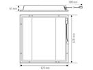 EB-LED-Leuchtenset ESYLUX CELINE-2 625×625 4×30W 840 18400lm opal