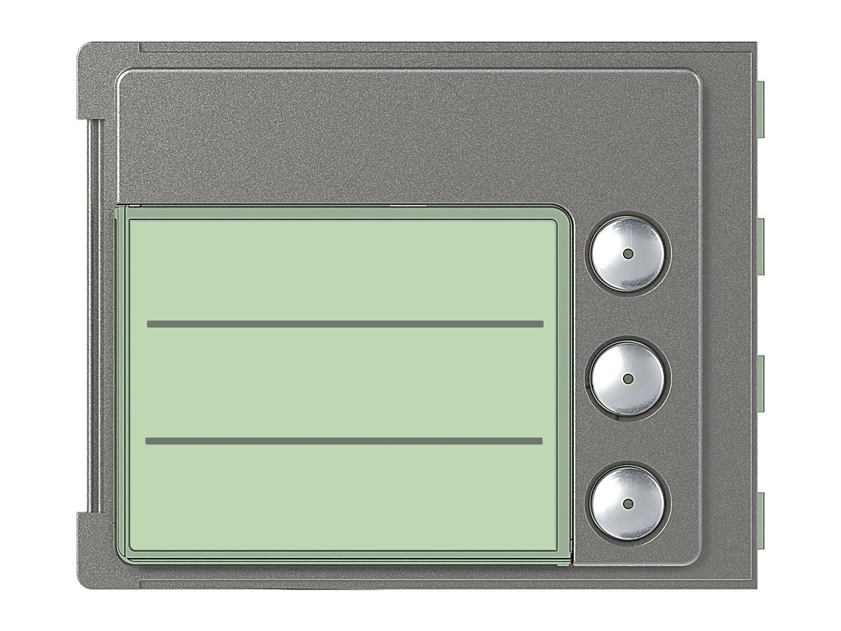 Frontblende mit 3 Tasten für Ruftastenmodul 4 Tasten Sfera Robur