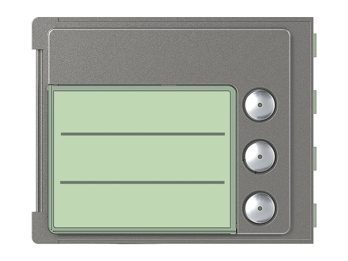 Frontblende mit 3 Tasten für Ruftastenmod.4 Tasten Sfera ROB