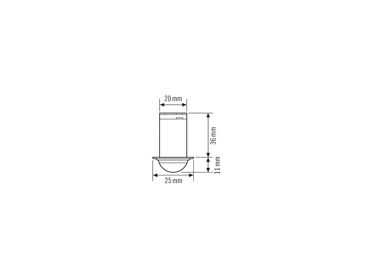 EB-Präsenzmelder ESYLUX PD-C 360i/6 Mini, opal matt