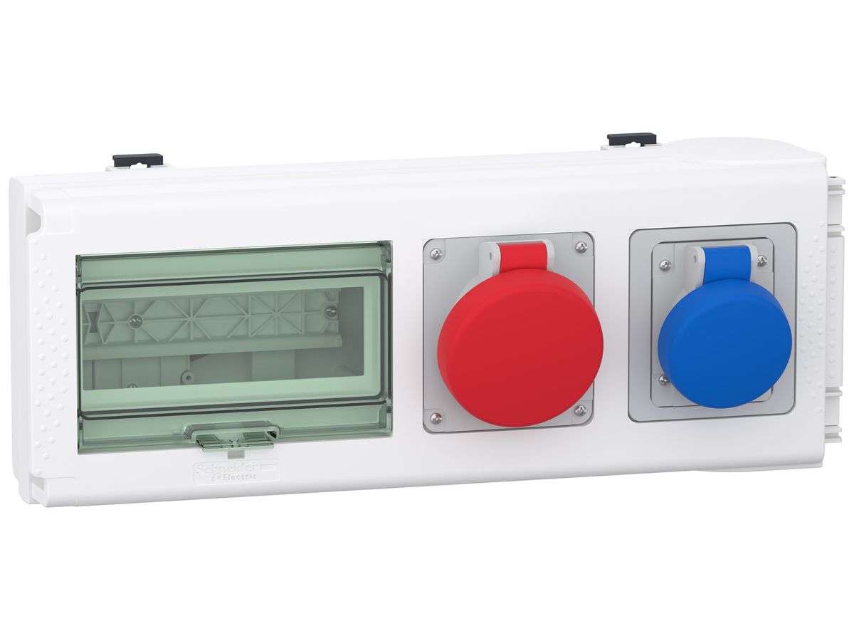 Abgangskasten Canalis KNB 32A für 5×Modul mit 1×CEE 16A/230V 1×CEE 16A/415V