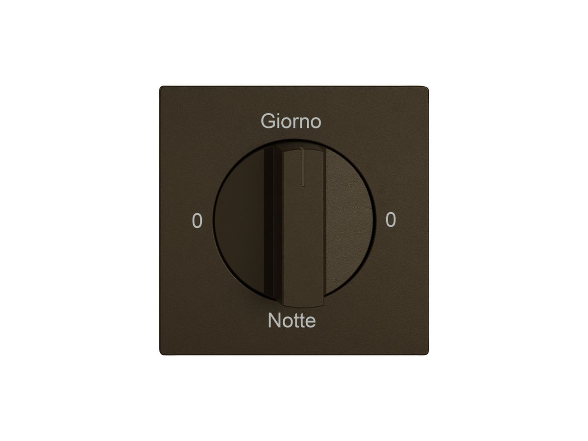 Montageset EDIZIO.liv SNAPFIX® f.Drehschalter m.Griff 0-Giorno-0-Notte br