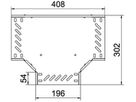 T-Stück BET RT 35×200mm Stahl bandverzinkt
