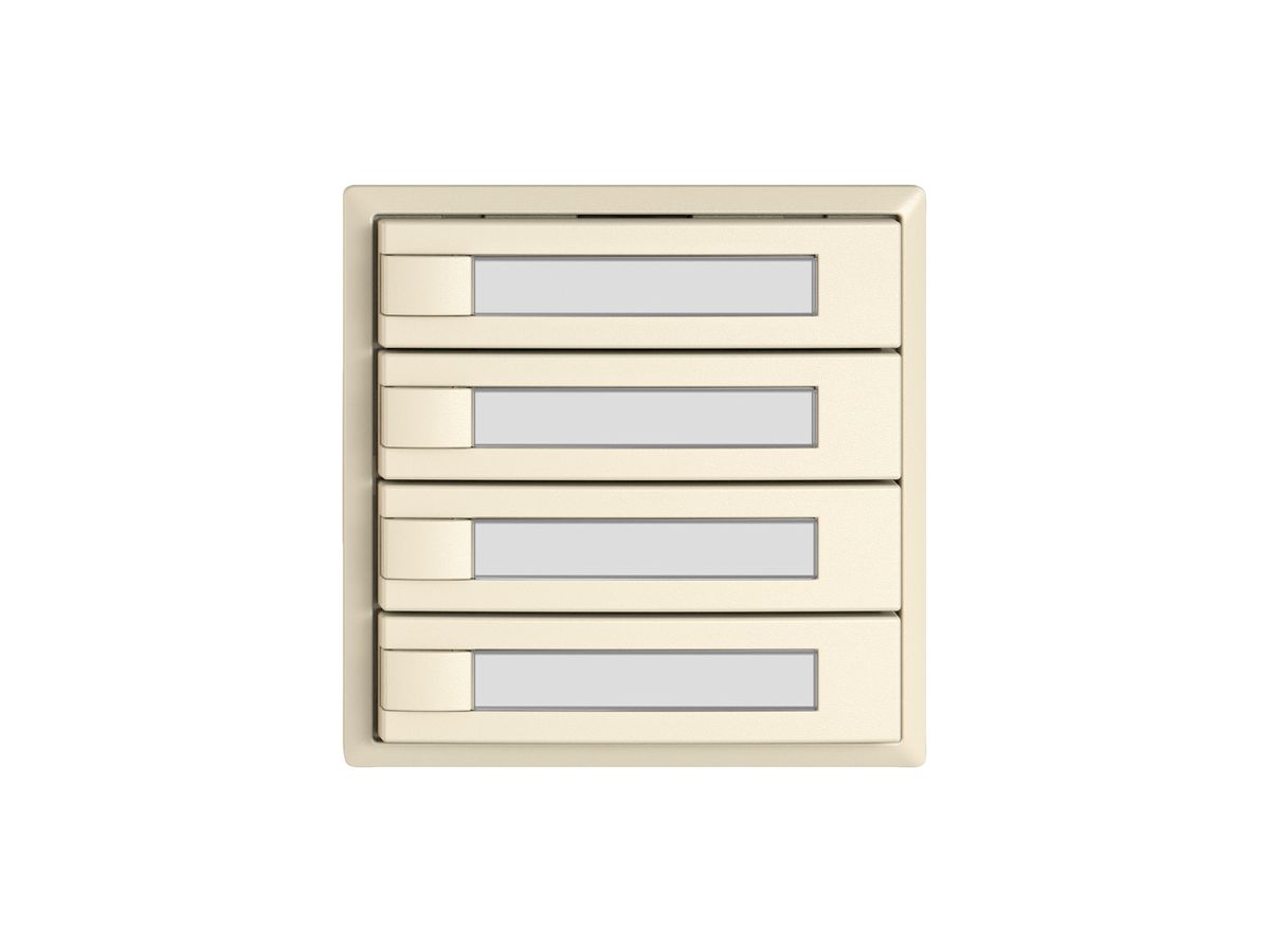 KNX-Taster RGB EDIZIO.liv SNAPFIX® Temperaturfüh.o.LED Pap.4×T 1-Tbed.cr