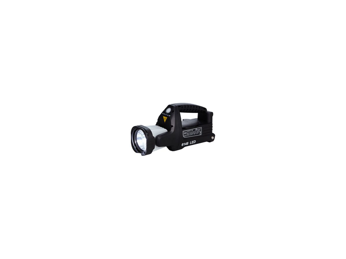 LED-Handscheinwerfer STAHL 190° schwenkbar 8h IP66 für Ex