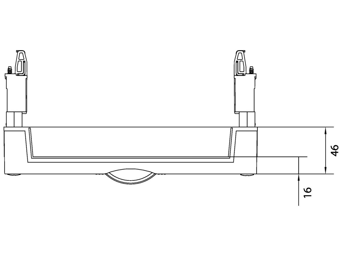 Baustein Hager univers N 300×250mm Leerbaustein