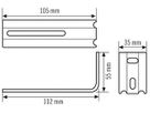 Wandmontagewinkel ESYLUX 110 für ELX, SLX, weiss