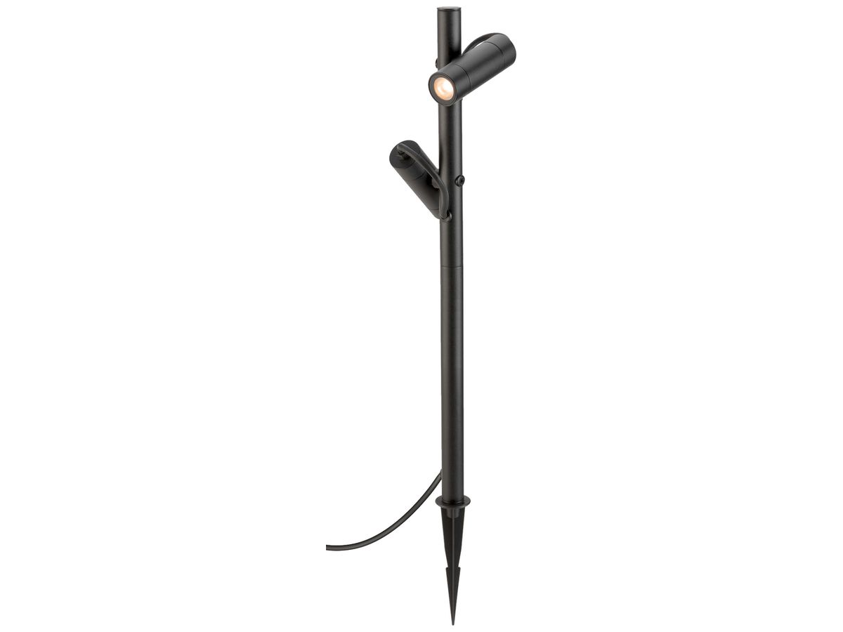 LED-Spiessleuchte SLV HELIA SLIM 12W 1000lm 2200K IP65 Ø85×600mm schwarz