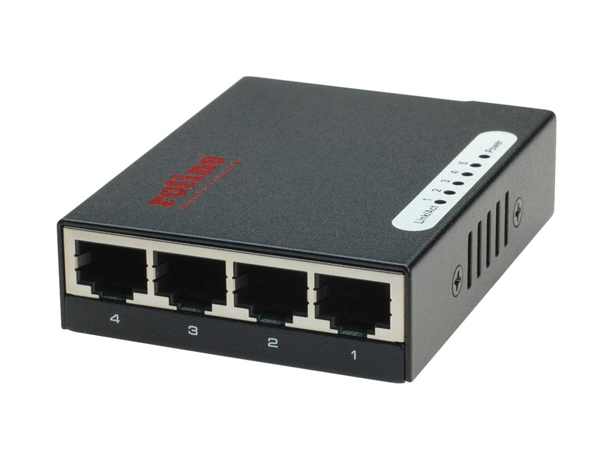 Switch ROLINE Pocket Fast Ethernet 5-Port