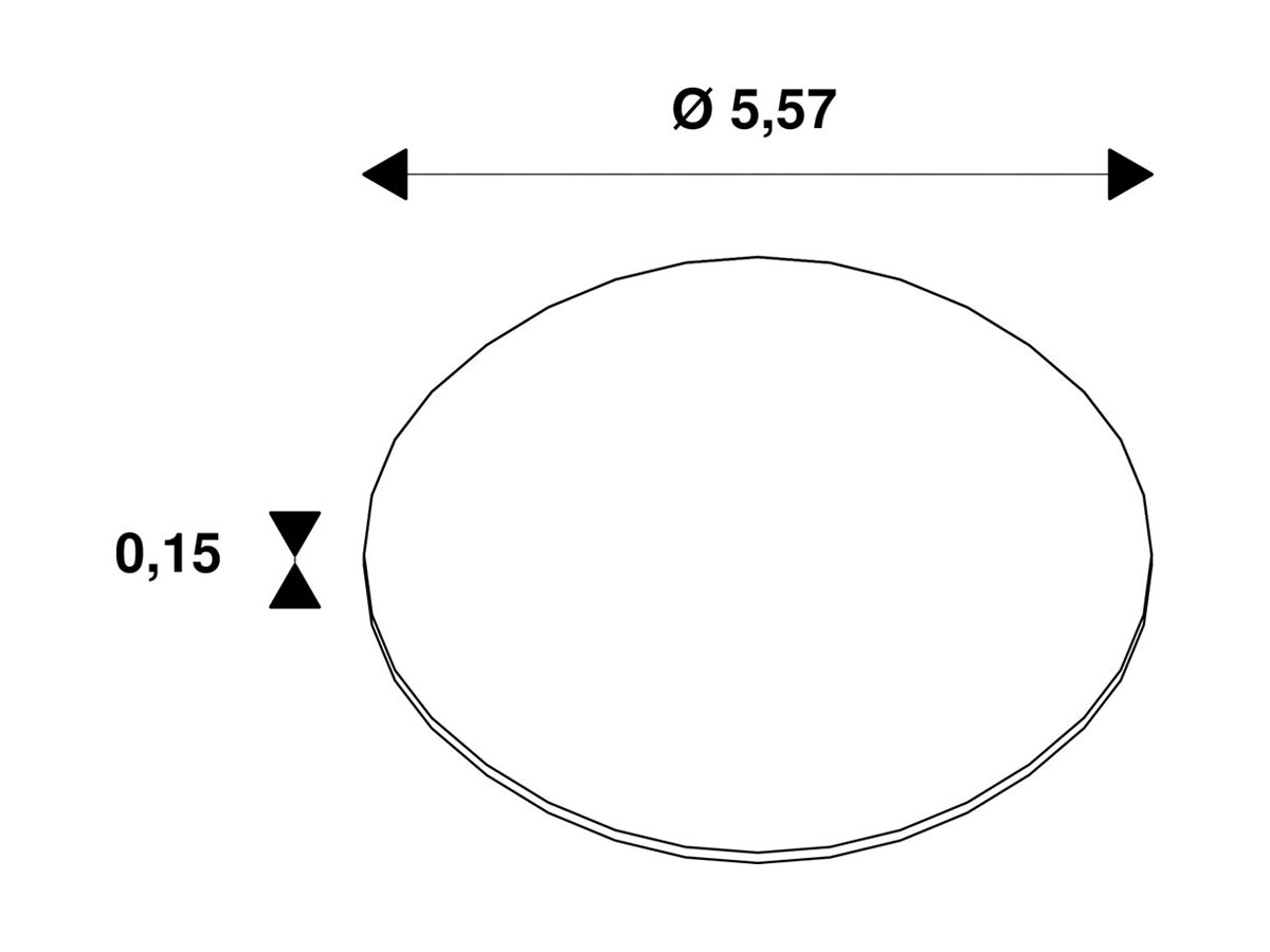 Diffusor SLV NUMINOS M Kunststoff Ø55.7mm weiss