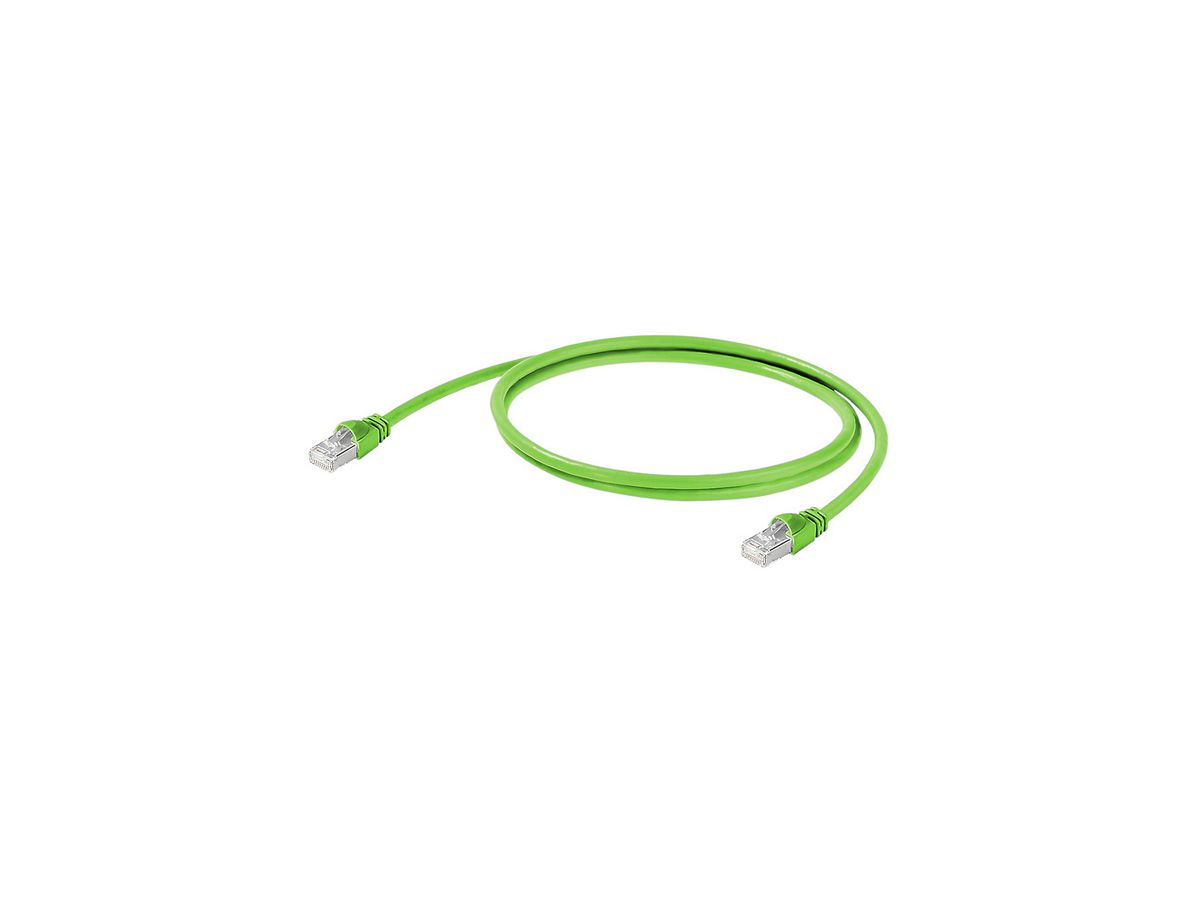 Patchkabel RJ45 Weidmüller SmartMetering, Kat.5e SF/UTP, PVC, grün, 1.5m