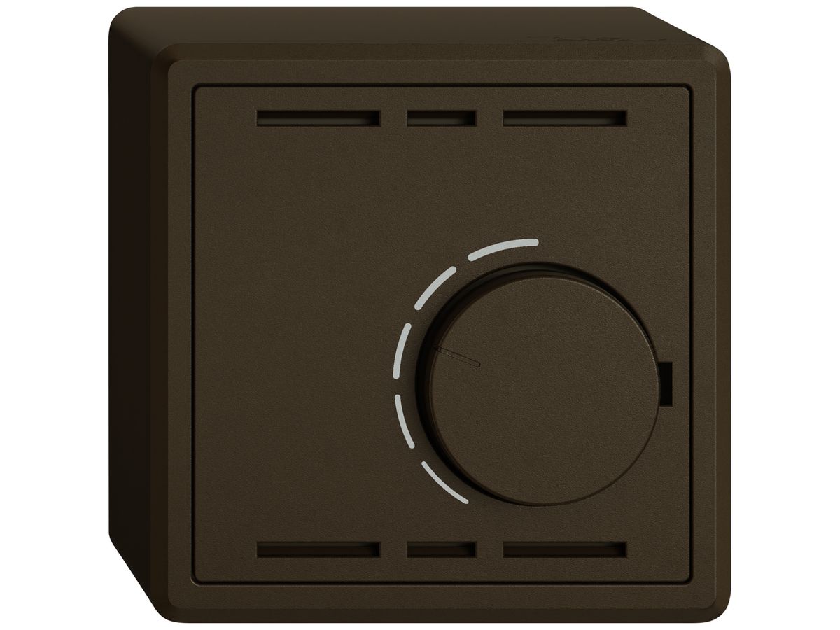 AP-Raumthermostat EDIZIO.liv SNAPFIX® ohne Schalter 230VAC 50Hz br