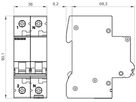 Leitungsschutzschalter Siemens SENTRON 5SL6 2P 230V C 13A 6kA 2TE