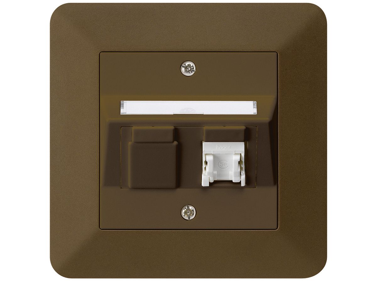 UP-Dose kallysto.trend C Kat.5e 1RJ45/u braun