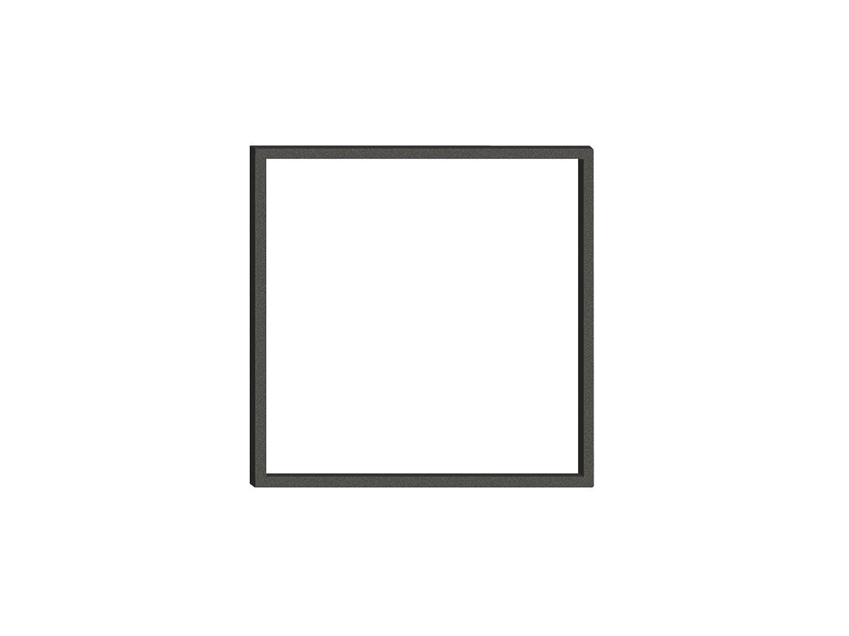 Zusatzrahmen EDIZIOdue prestige 1×1 schwarz