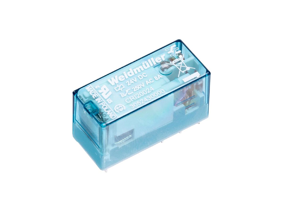 Relais WM CRI10024 1CO AgNi 19.2…26.4VDC 16A/250VAC