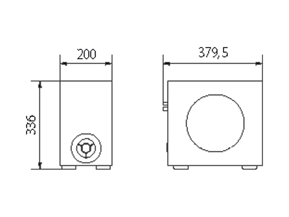 Subwoofer WHD A250, weiss
