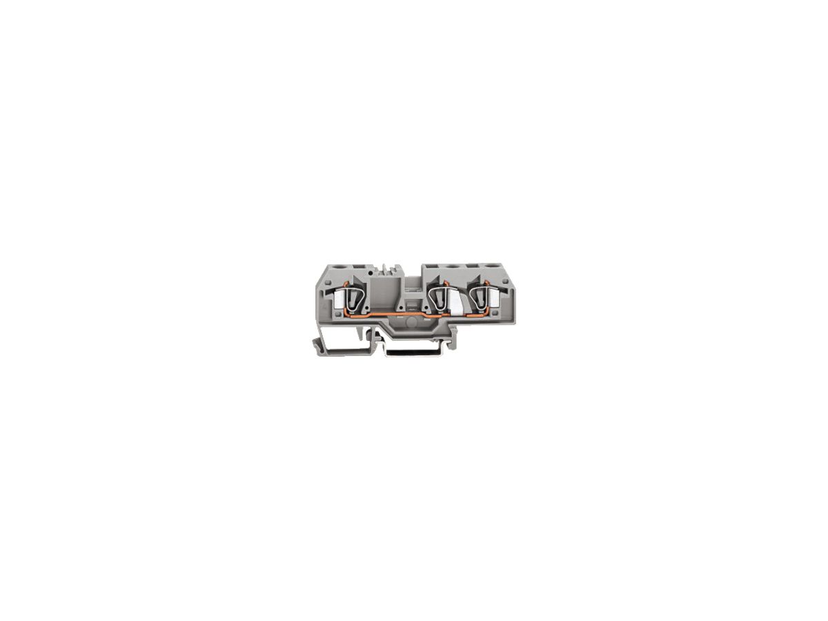 Durchgangsklemme WAGO 3L 6mm² grau