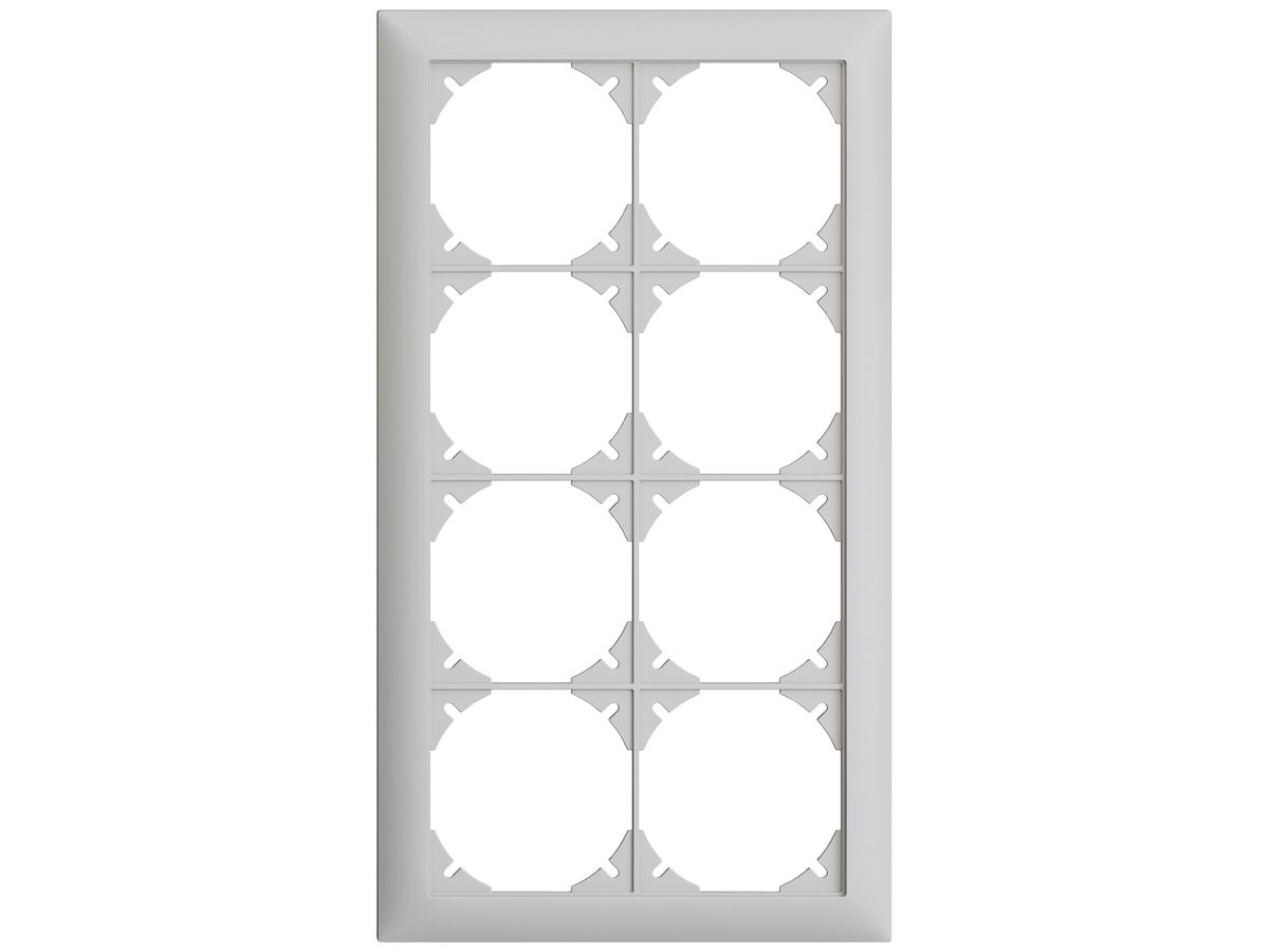 UP-Kopfzeile EDIZIOdue SNAPFIX® 4×2 vertikal 148×268mm hellgrau