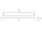 LED-Deckenleuchte Philips CoreLine FastSet 43.5W 6000lm 830/840 IP44 DIM 1.5m ws