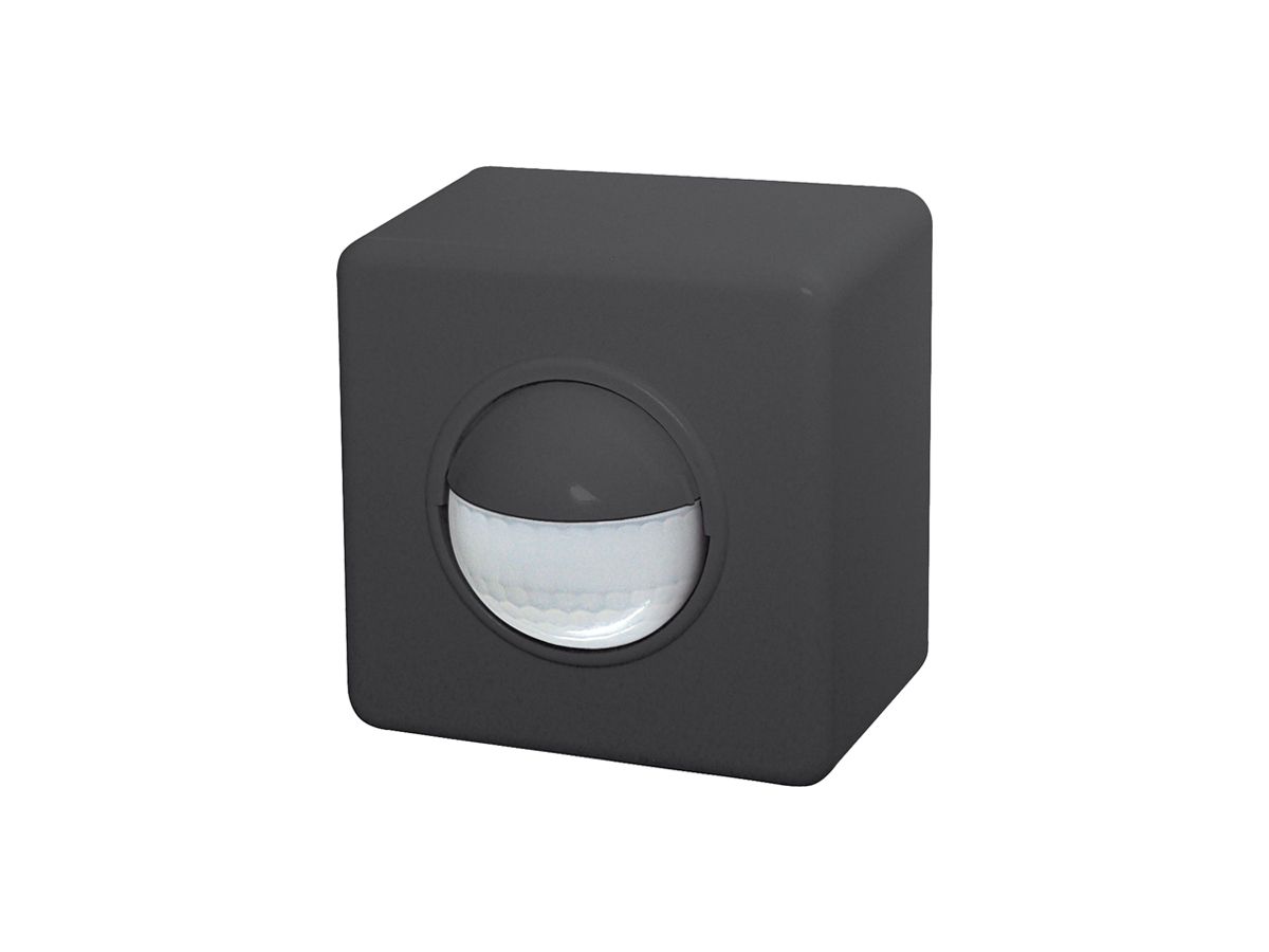 AP-Bewegungsmelder SWISSLUX Indoor 180 AP Minuterie STANDARDdue schwarz