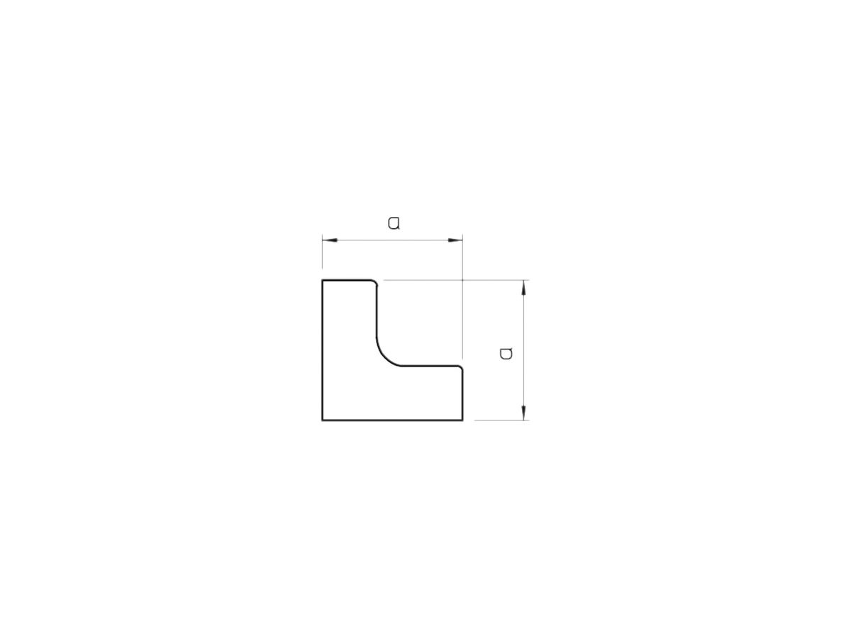 Inneneck Bettermann zu Installationskanal WDK reinweiss 10×30mm