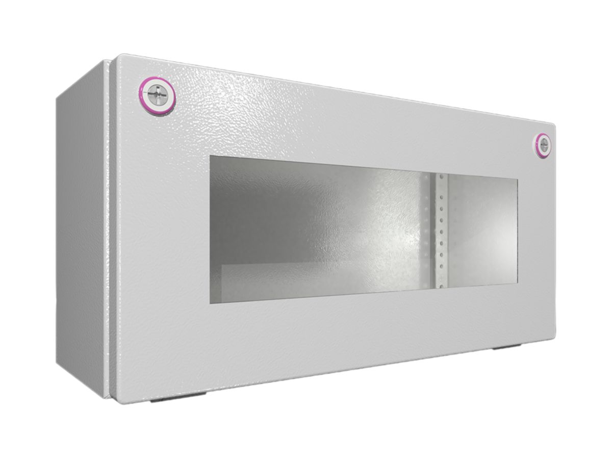 Kleingehäuse Rittal KX Bus, mit Sichtscheibe, IP65, 400×200×155mm, Stahlblech