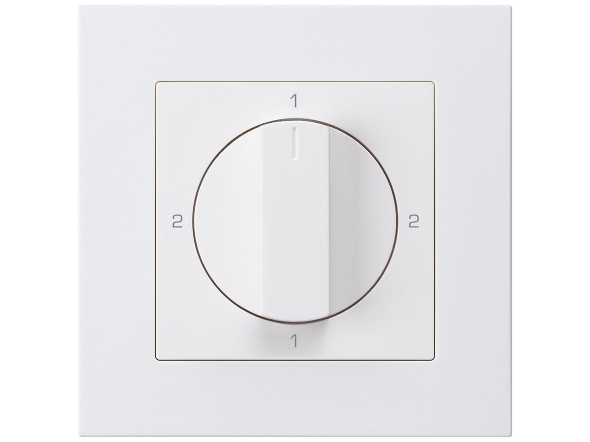 UP-Drehschalter kallysto.pro 3/1L weiss mit Drehgriff
