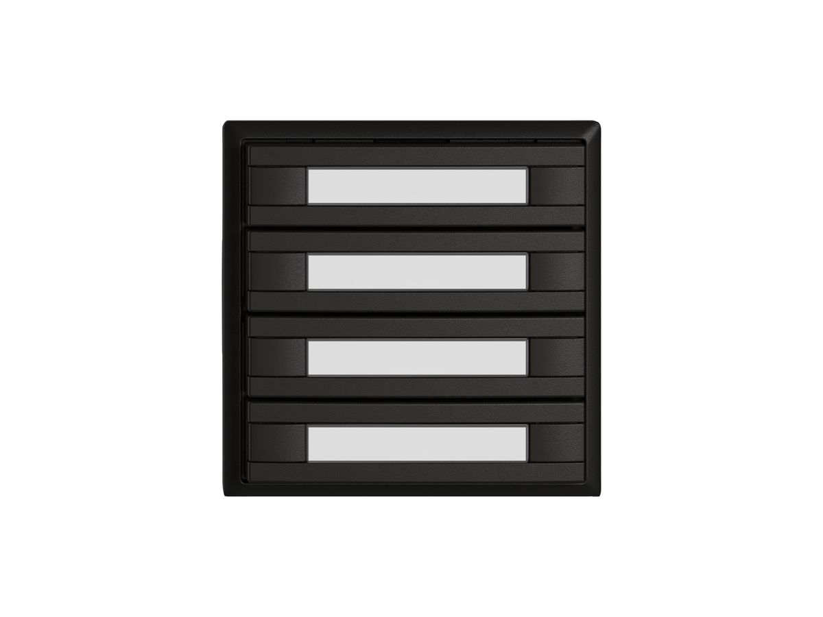 KNX-Taster RGB EDIZIO.liv SNAPFIX® Temperaturfüh.o.LED Pap.8×T 1-Tbed.sz