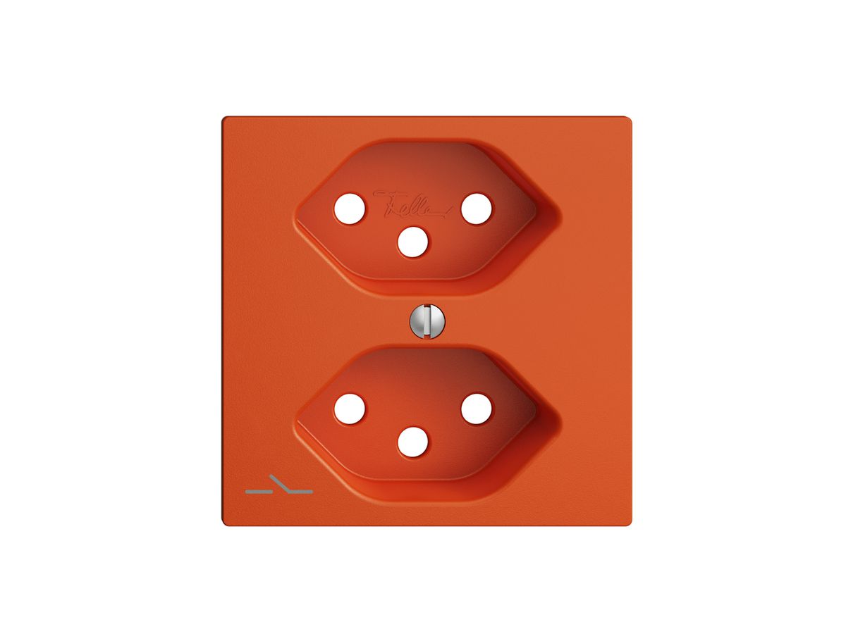 Frontplatte EDIZIOdue 2×T13 1×S orange
