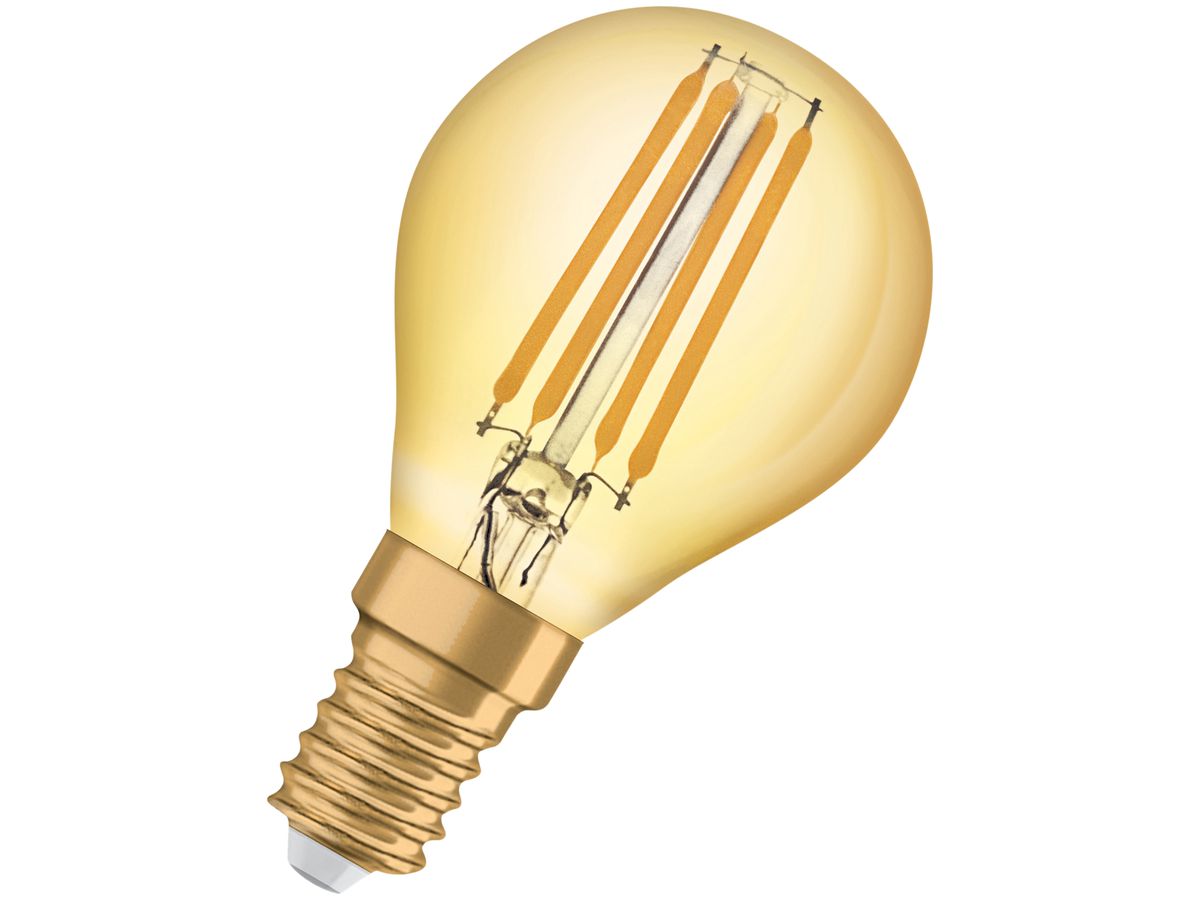 LED-Lampe Vintage 1906 CLASSIC P 35 FIL GOLD 420lm E14 4.5W 230V 825