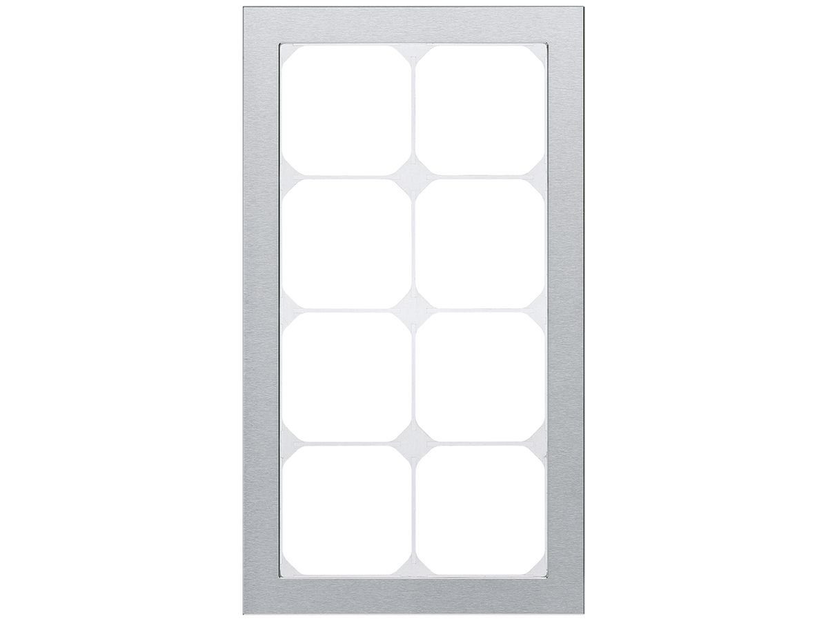 Abdeckrahmen KAL.art 4×2 274×154mm Edelstahl gebürstet