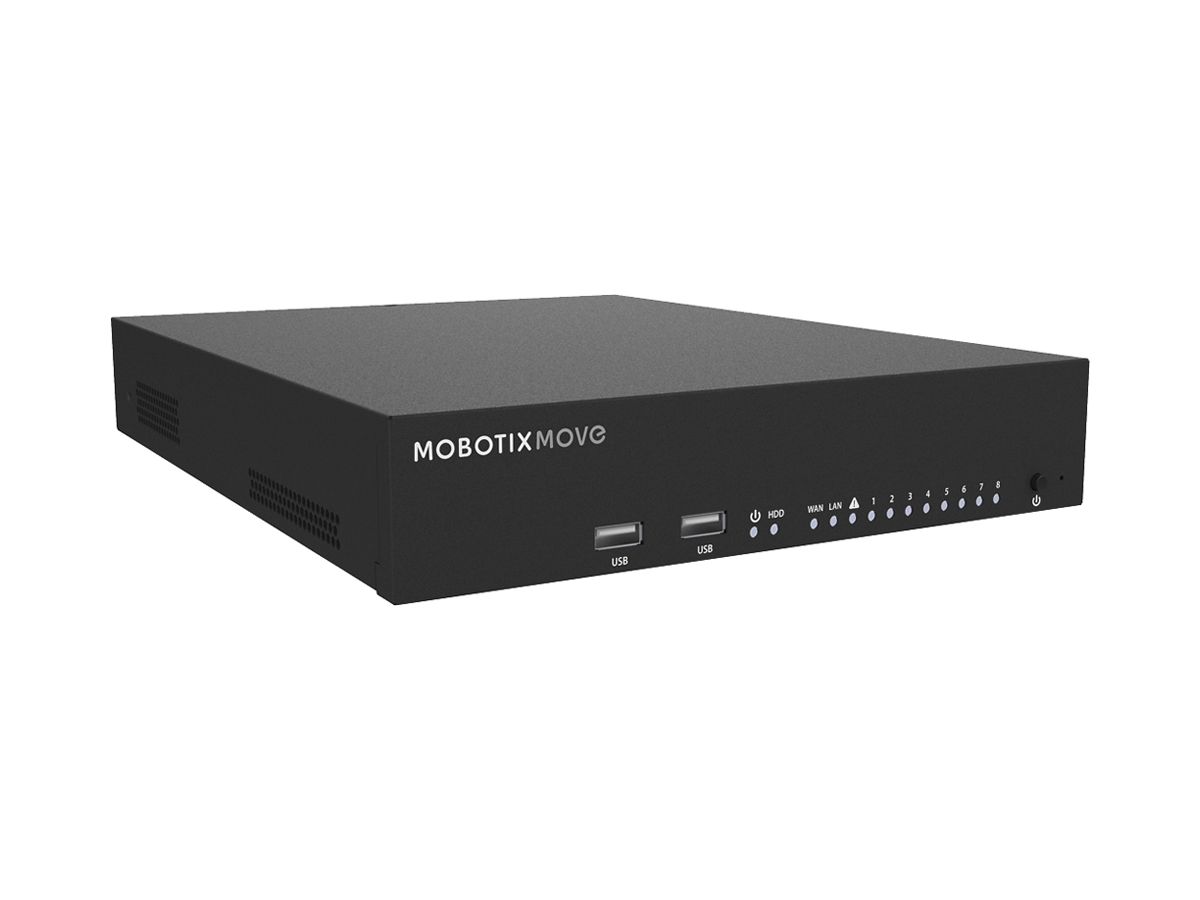 Videorekorder MOBOTIX MOVE Mx-S-NVR1B-8-POE 2×3.5" SATA3 12-Ch ONVIF-S