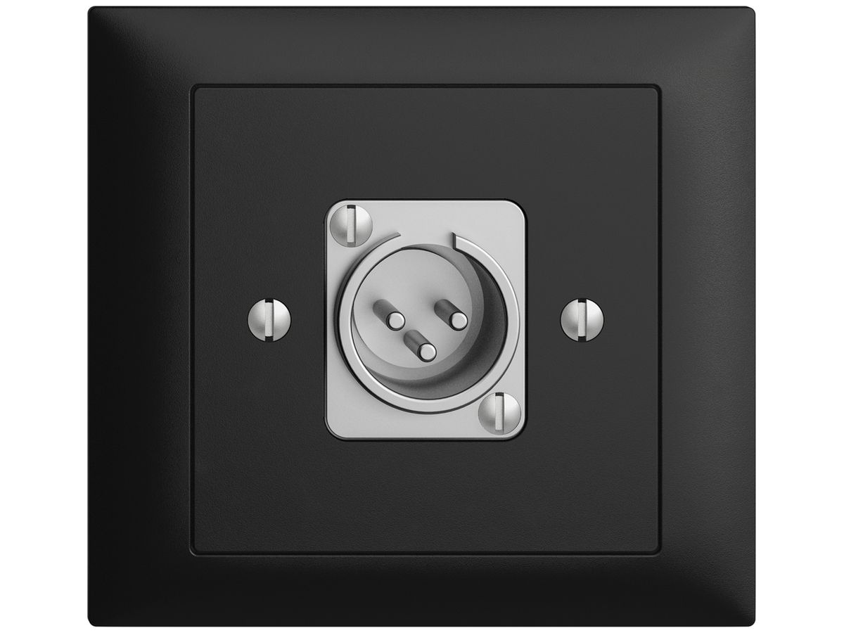 EB-Dose mit XLR-Stecker EDIZIOdue schwarz