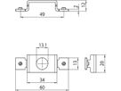 Halteklammer Sylvania Lytespan ROUND 60×20×12mm Stahl schwarz