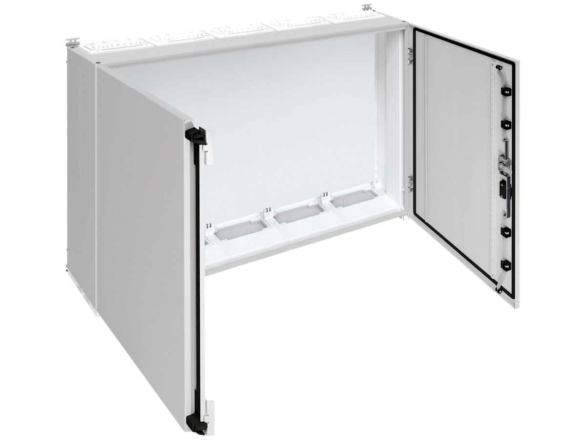 Wandschrank Hager univers mit Volltür SK II IP55 950×1300×275mm RAL 7035